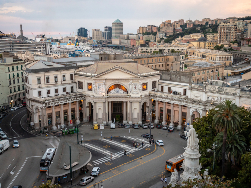 deposito all'interno delle stazioni Genova Principe